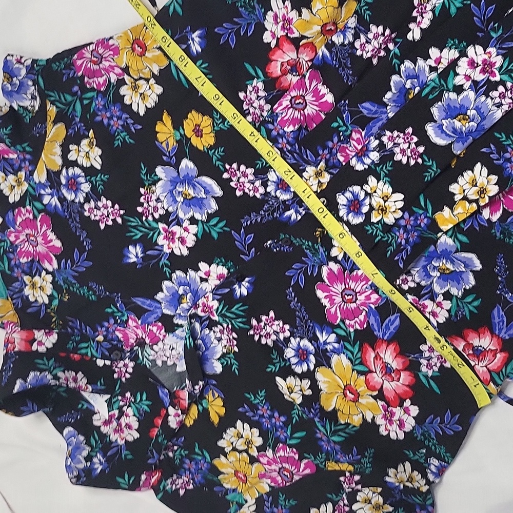 Time and Tru floral button-down dress sz XXL 20 - Picture 7 of 13
